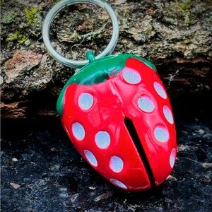 Large Strawberry Shaped Pet Bell, Cat Bell, Puppy Bell, Loud Cat Bell, Gift Idea